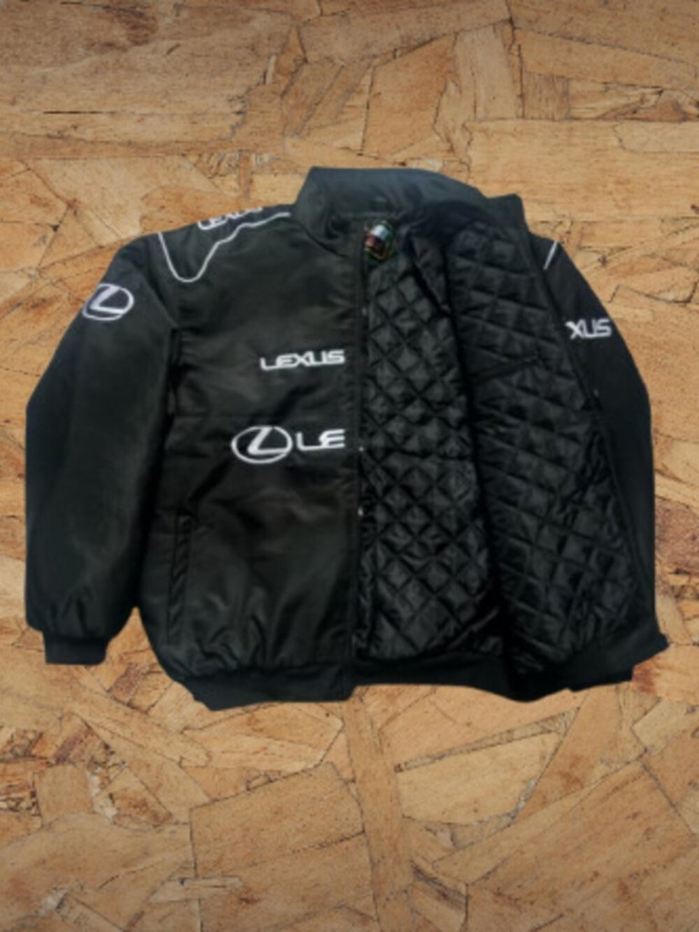 Vintage Lexus Racing Jacket Black Bomber